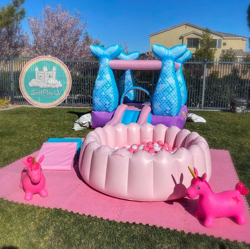 Mermaid Dream Soft Play Package with Ball Pit & Bounce House