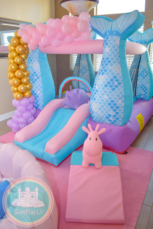 Mermaid Dream Soft Play Package with Ball Pit & Bounce House